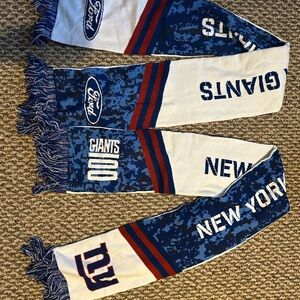 New York Giants Blue and White Scarf
